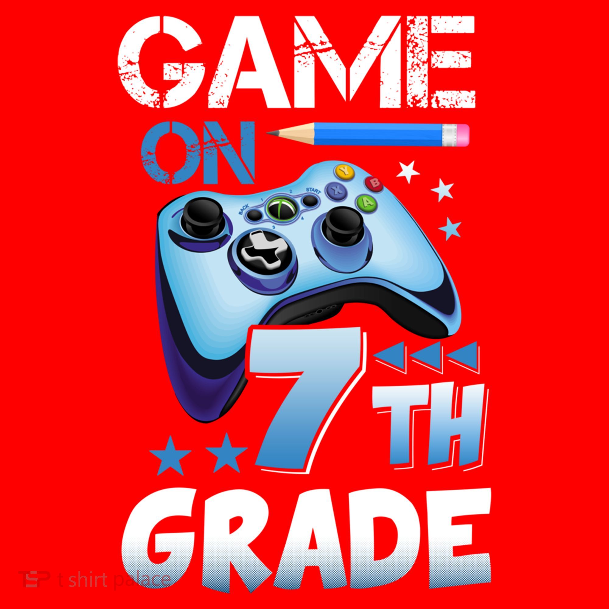 Game On 7Th Grade First Day Gamer Back To School Gift Santa Hat