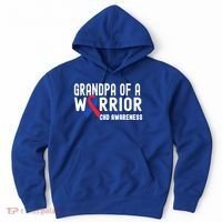 Grandpa Of A Warrior Congenital Heart Disease Awareness Chd Gift Hoodie thumb 0