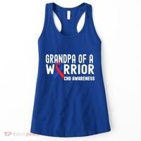 Grandpa Of A Warrior Congenital Heart Disease Awareness Chd Gift Women's Tank Top thumb 0