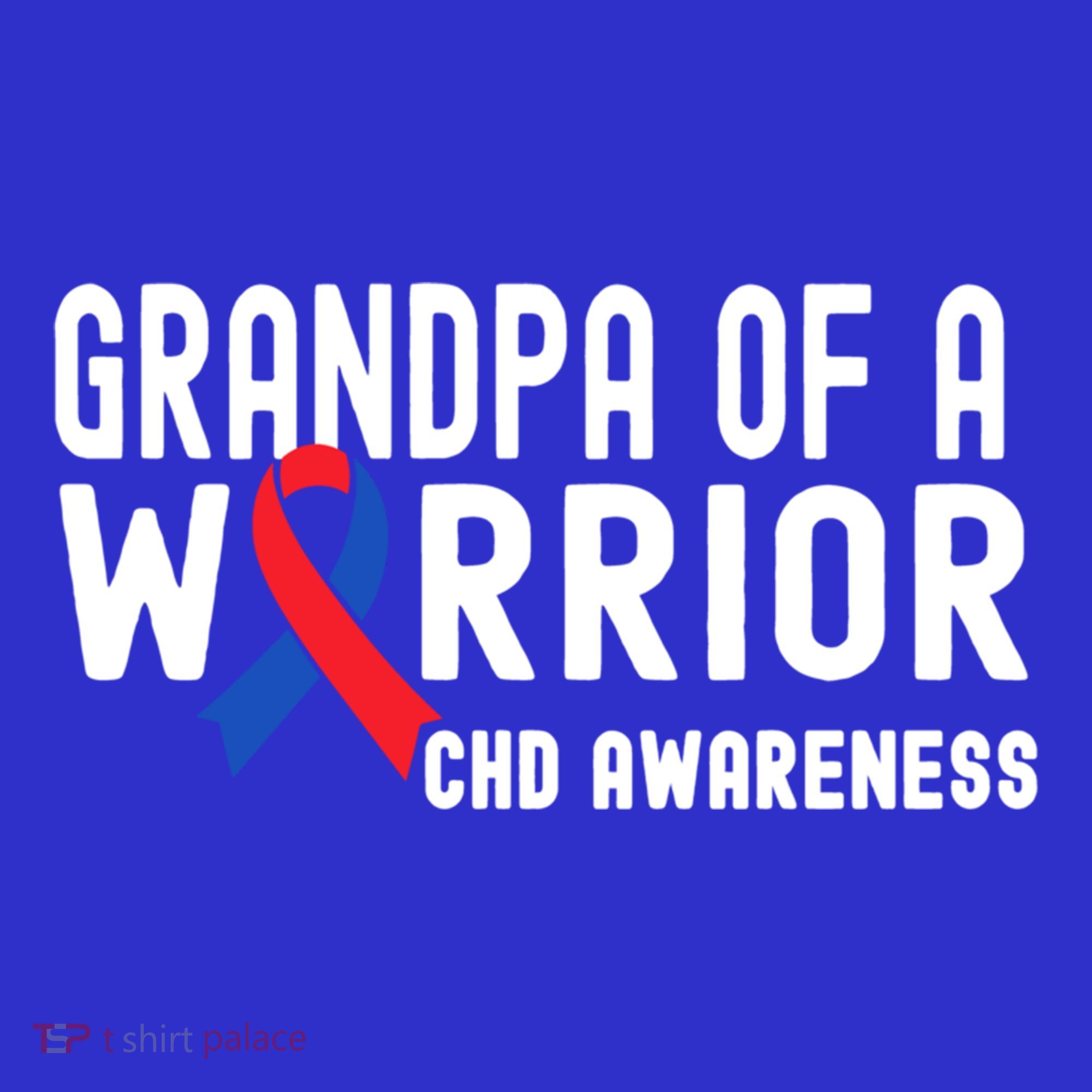 Grandpa Of A Warrior Congenital Heart Disease Awareness Chd Gift Women's Tank Top