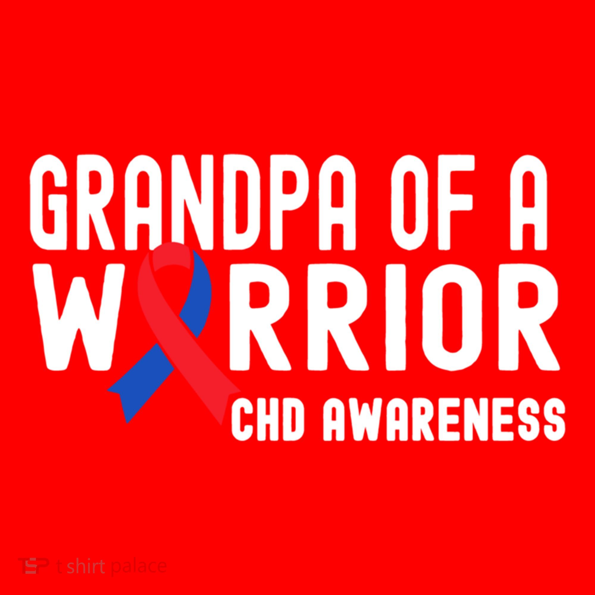 Grandpa Of A Warrior Congenital Heart Disease Awareness Chd Gift Santa Hat