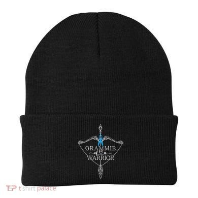 Grammie Of A Warrior Prostate Cancer Awareness Support Squad Gift Beanie