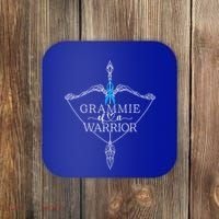 Grammie Of A Warrior Prostate Cancer Awareness Support Squad Gift Coaster thumb 0