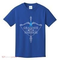 Grammie Of A Warrior Prostate Cancer Awareness Support Squad Gift Kids T-Shirt thumb 0