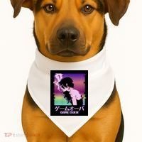 Game Over Anime USA-Made Doggie Bandana thumb 1