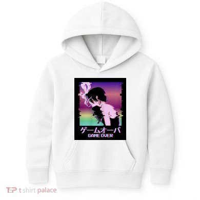 Game Over Anime Kids Hoodie