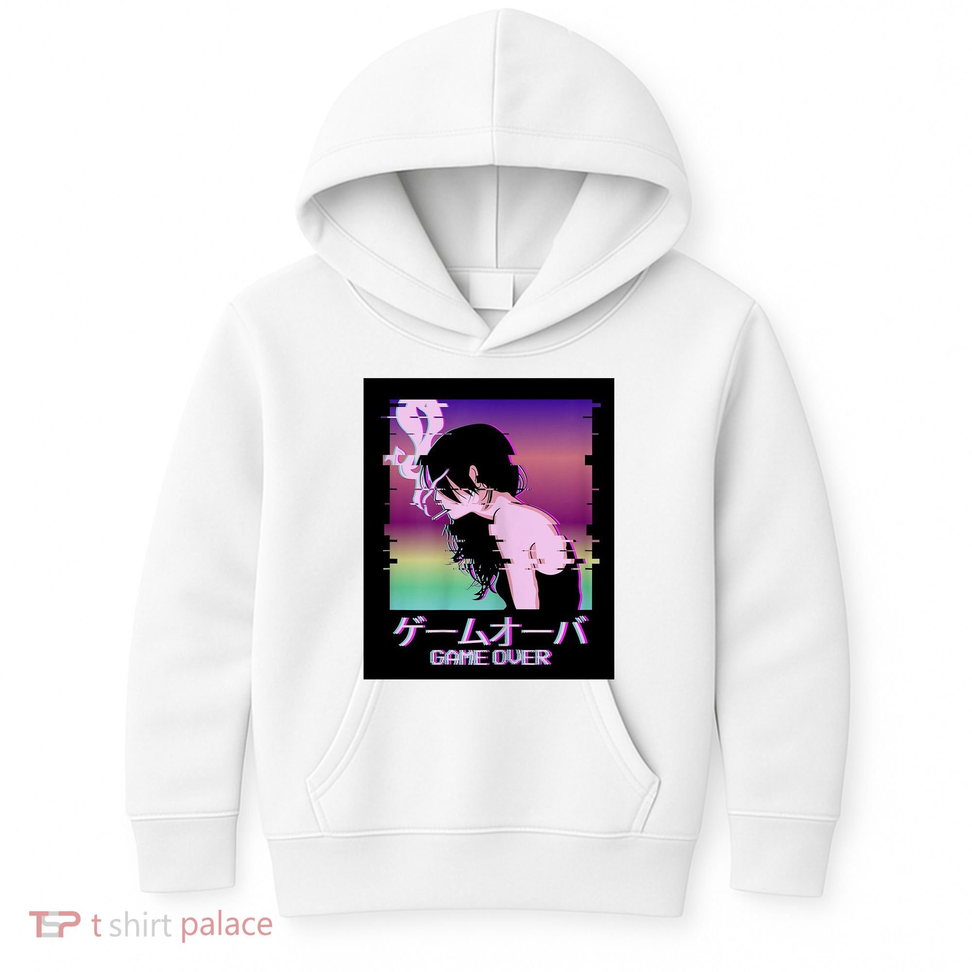 Game Over Anime Kids Hoodie