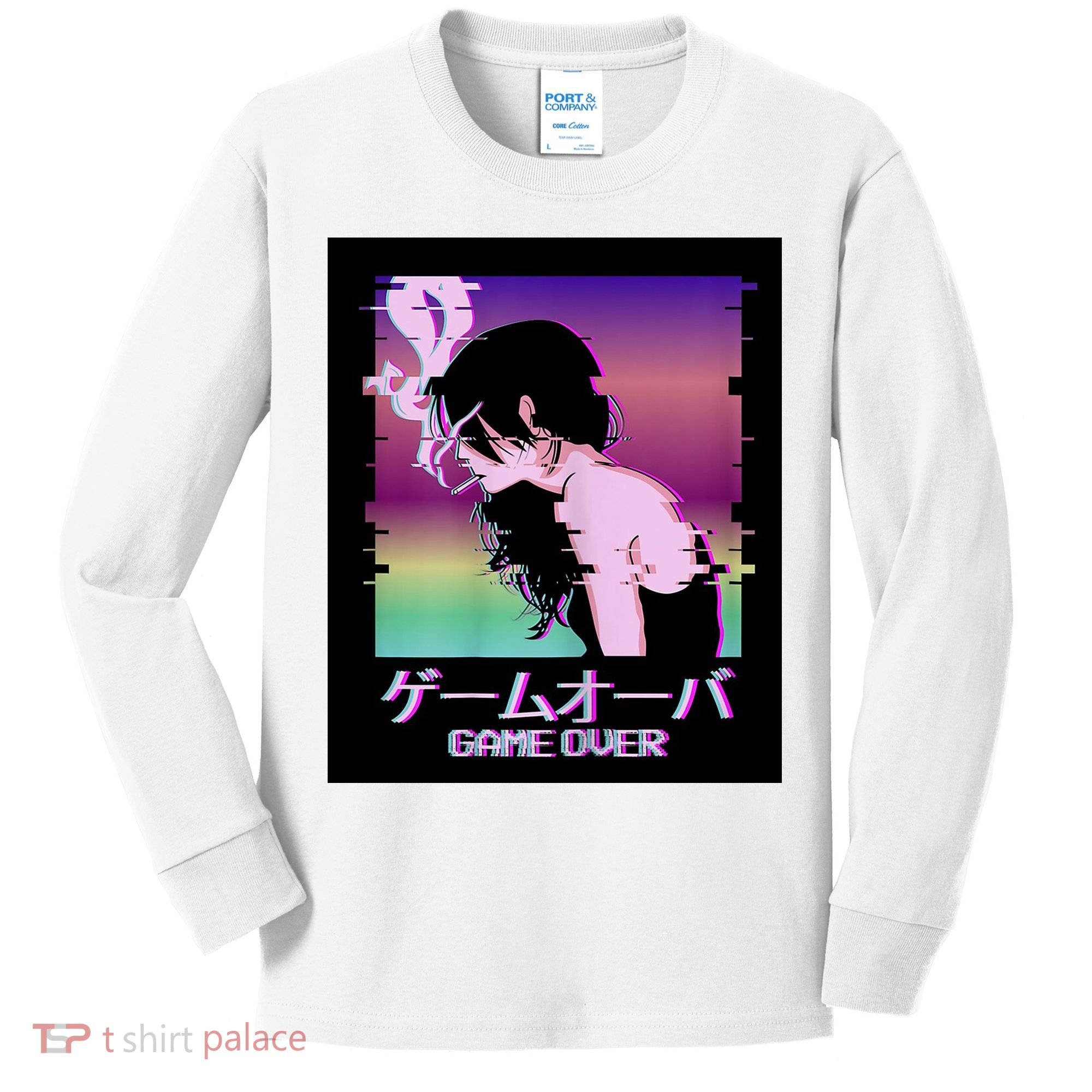 Game Over Anime Kids Long Sleeve Shirt