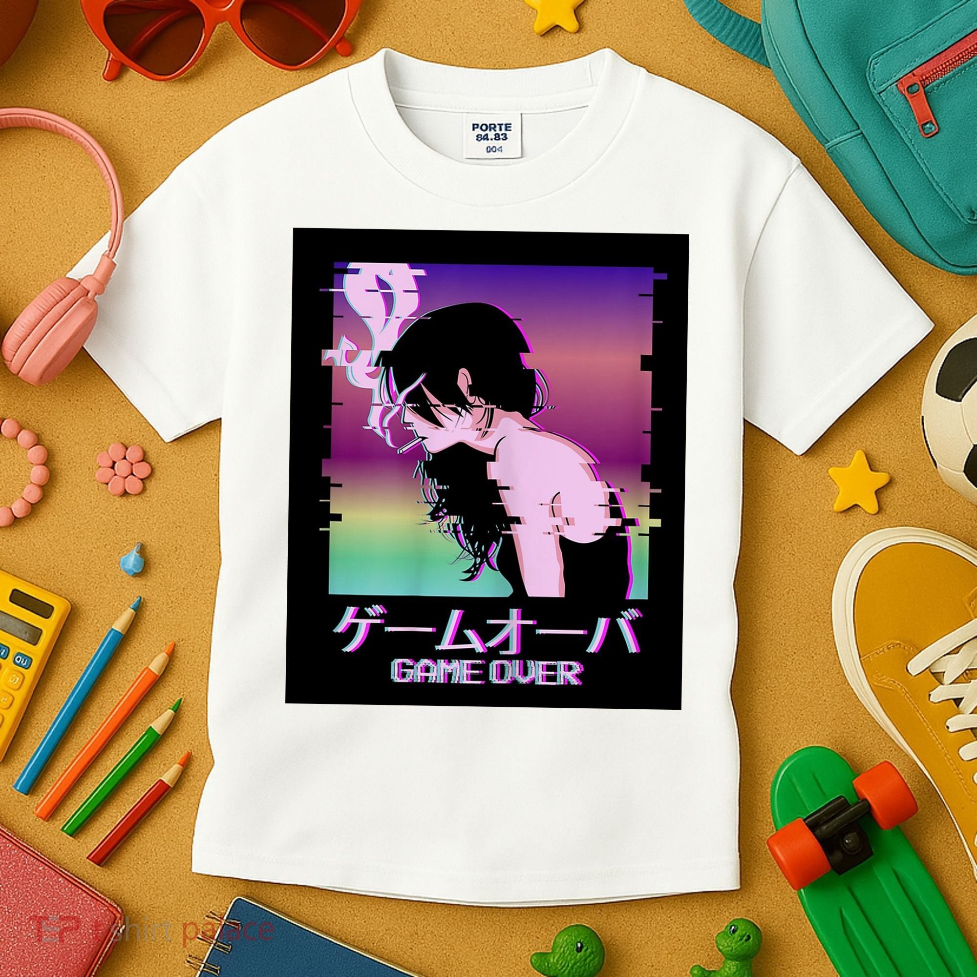 Game Over Anime Kids T-Shirt
