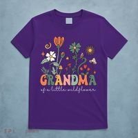 Grandma Of A Little Wildflower Family Matching T-Shirt thumb 5
