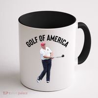 Golf Of America Donald Trump Pun Coffee Mug thumb 1