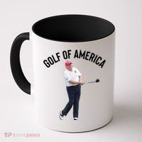 Golf Of America Donald Trump Pun Coffee Mug thumb 0