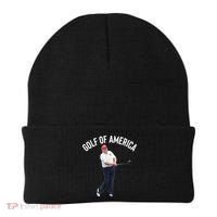 Golf Of America Donald Trump Pun Beanie thumb 0