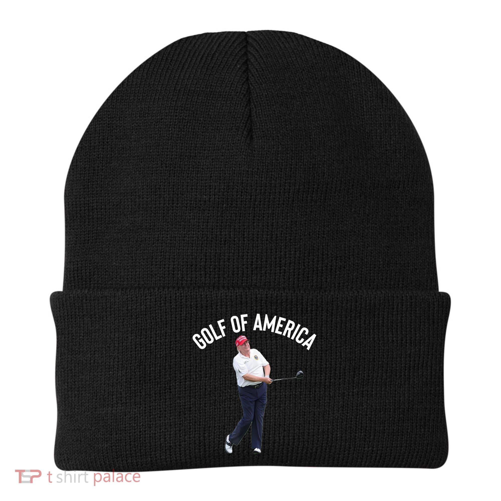 Golf Of America Donald Trump Pun Beanie
