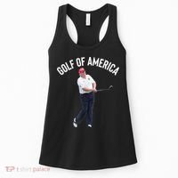 Golf Of America Donald Trump Pun Women's Tank Top thumb 0