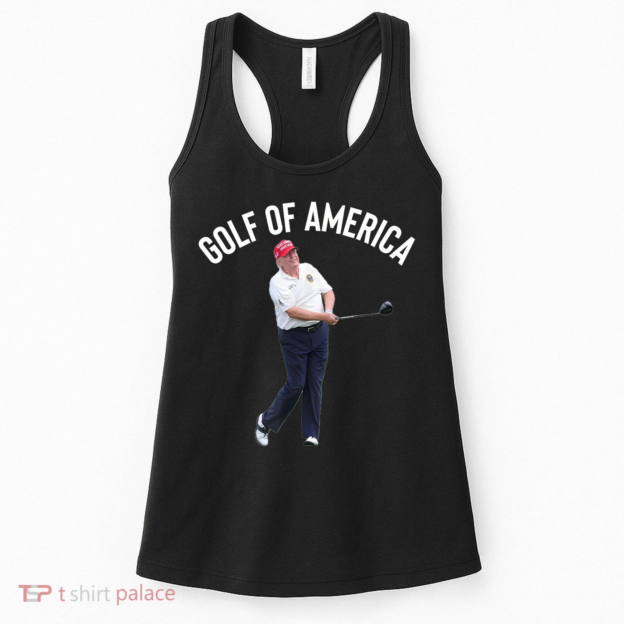 Golf Of America Donald Trump Pun Women's Tank Top