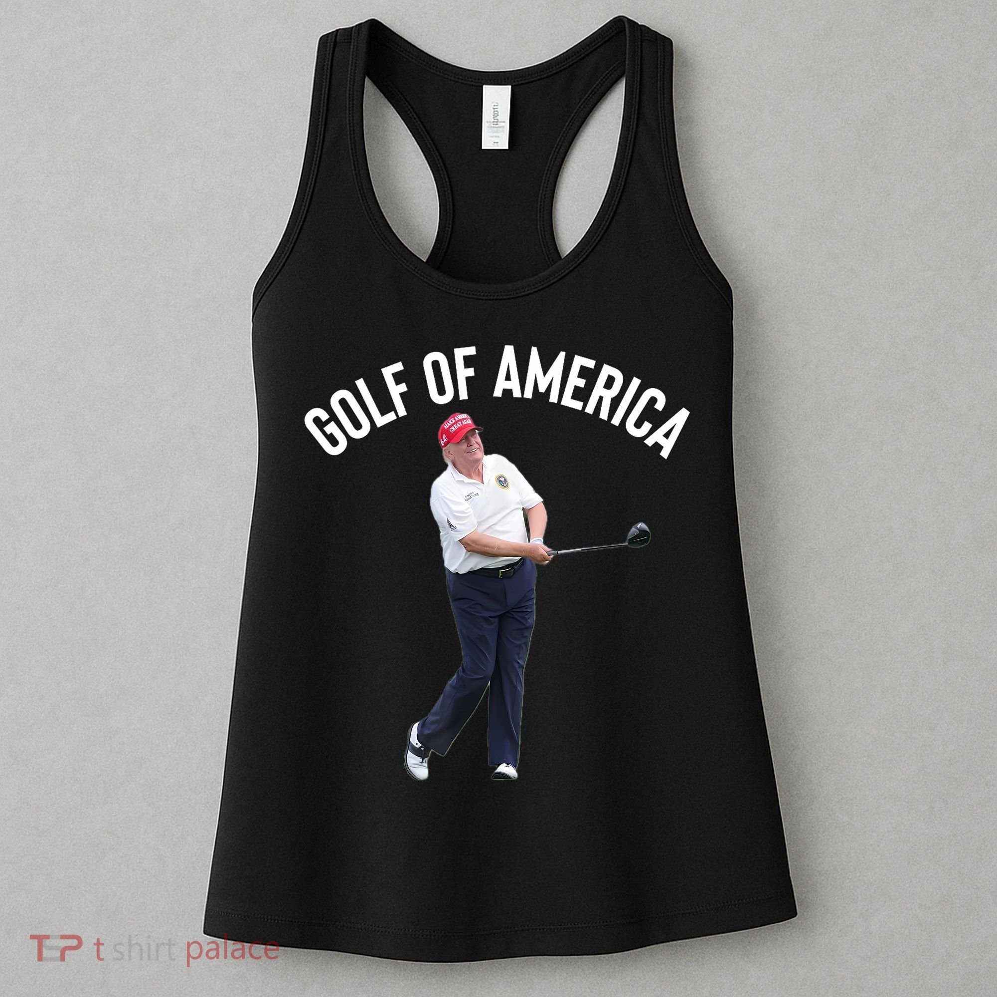 Golf Of America Donald Trump Pun Women's Tank Top