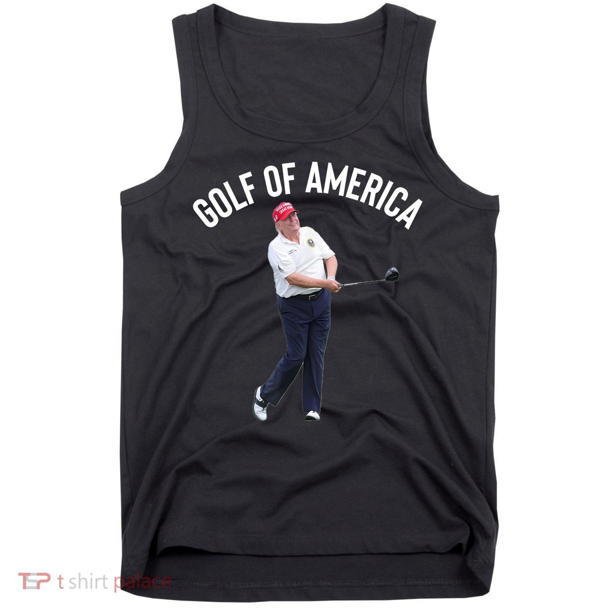 Golf Of America Donald Trump Pun Tank Top