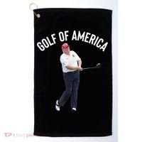 Golf Of America Donald Trump Pun Golf Towel thumb 0