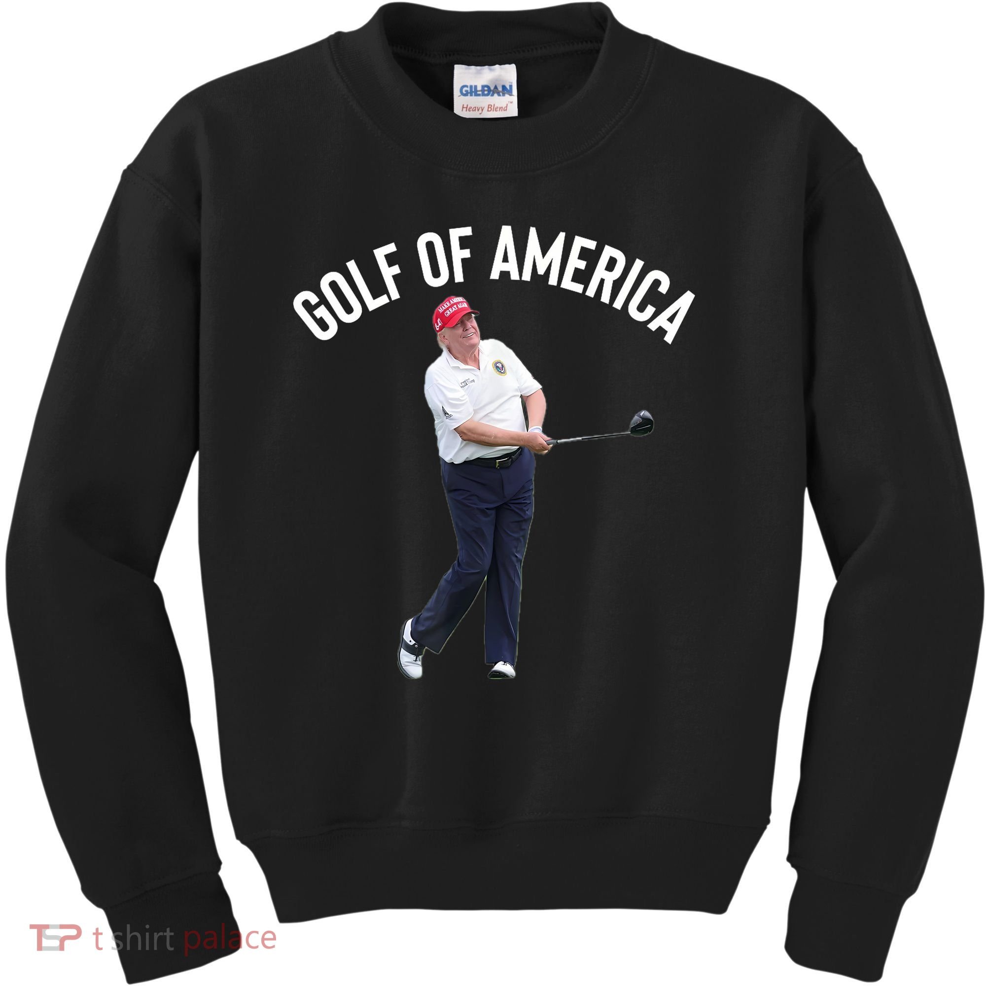Golf Of America Donald Trump Pun Kids Sweatshirt