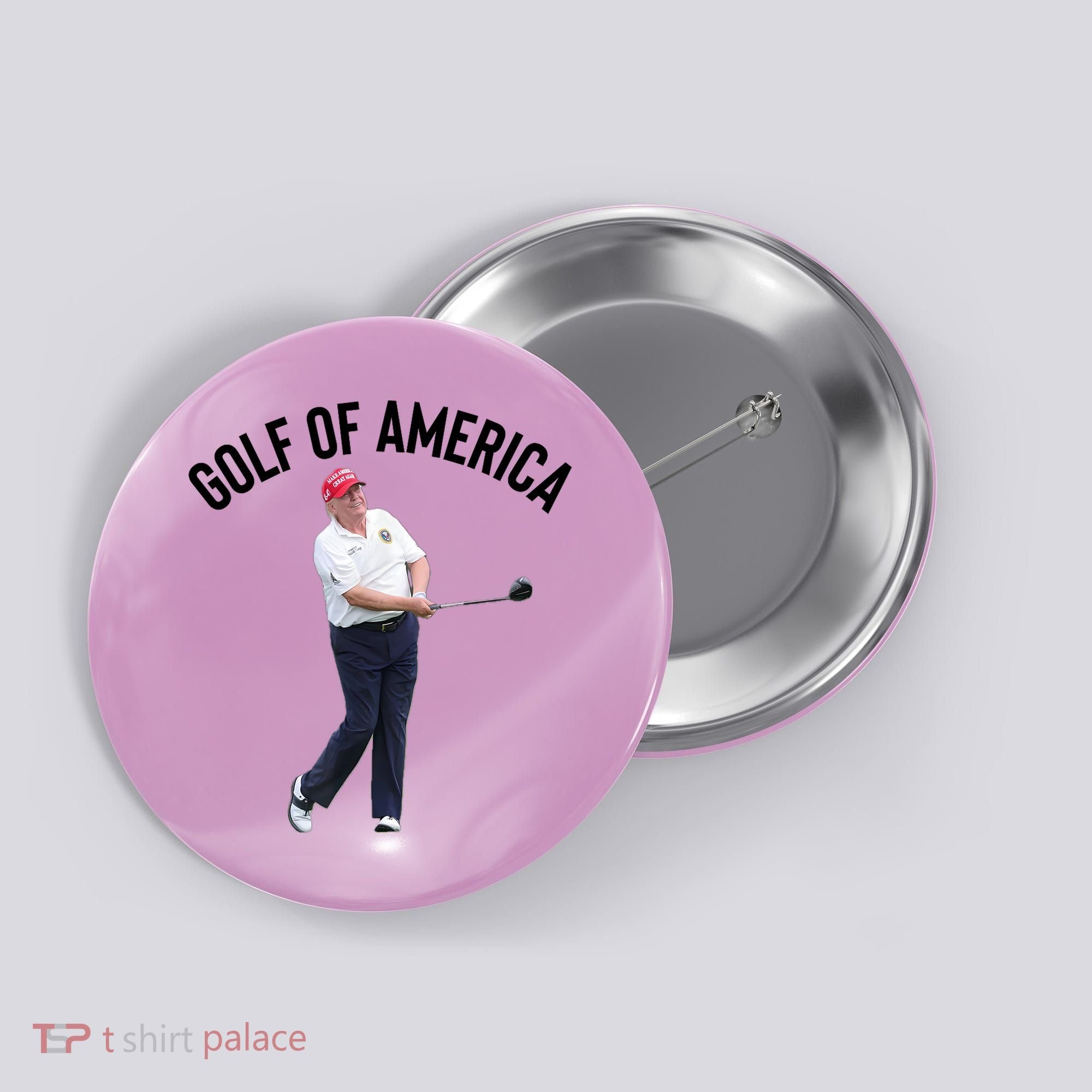 Golf Of America Donald Trump Pun Button
