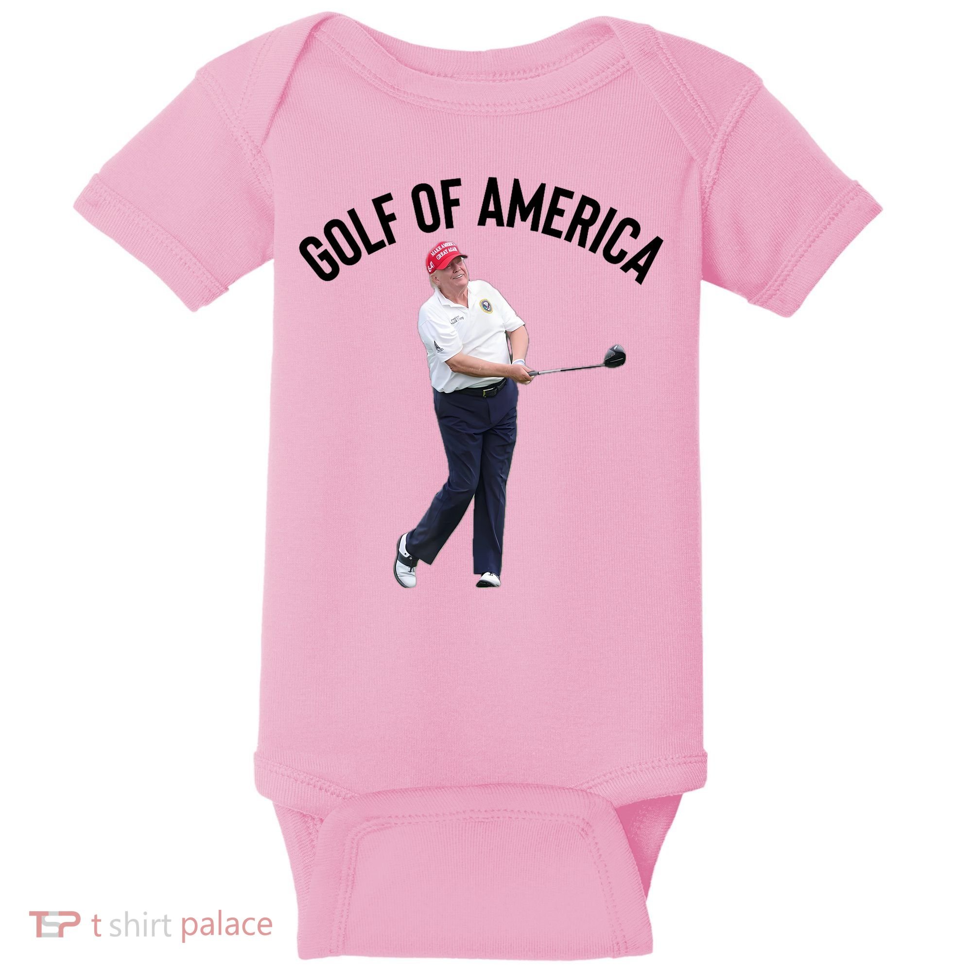 Golf Of America Donald Trump Pun Baby Bodysuit