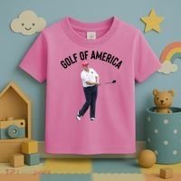 Golf Of America Donald Trump Pun Toddler T-Shirt thumb 3