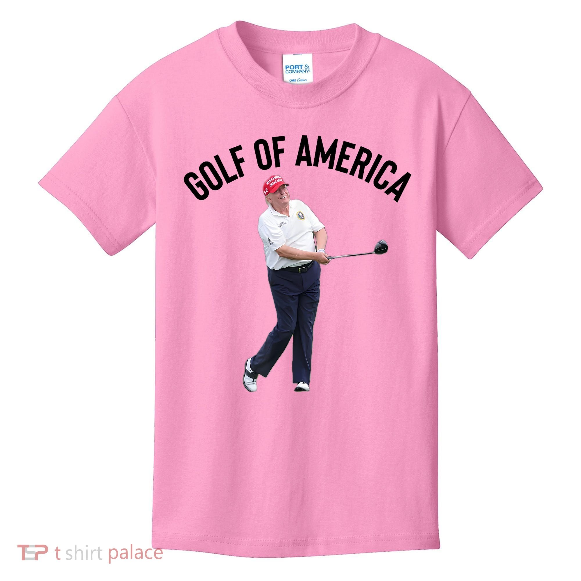 Golf Of America Donald Trump Pun Kids T-Shirt