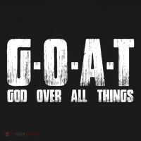 G O A T God Over All Thing Man Of God Goat Christian Thing Coaster thumb 2