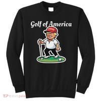 Golf Of America Funny Trump Humor Golfing Sweatshirt thumb 0