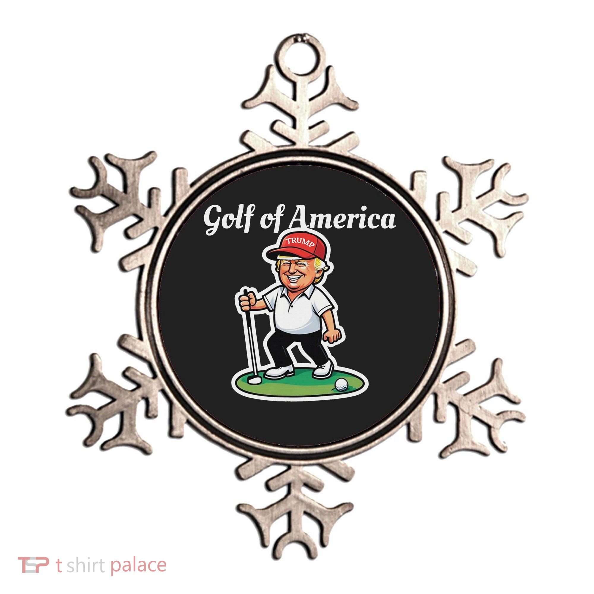 Golf Of America Funny Trump Humor Golfing Ornament
