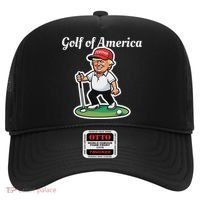 Golf Of America Funny Trump Humor Golfing Hat thumb 0