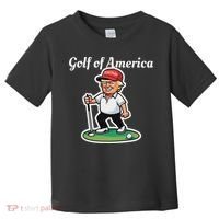 Golf Of America Funny Trump Humor Golfing Toddler T-Shirt thumb 0