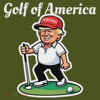 Golf Of America Funny Trump Humor Golfing The Baniff Cuffed Pom Beanie thumb 2