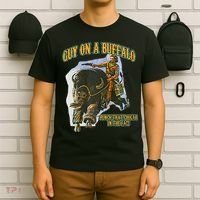 Guy On A Buffalo Punch That Cougar In The Face T-Shirt thumb 6