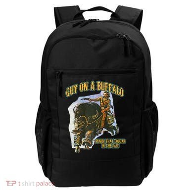 Guy On A Buffalo Punch That Cougar In The Face Backpack