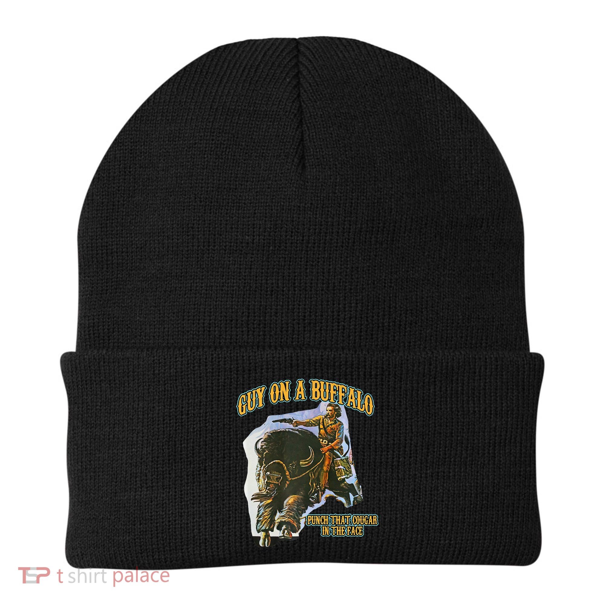 Guy On A Buffalo Punch That Cougar In The Face Beanie