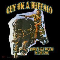 Guy On A Buffalo Punch That Cougar In The Face Mousepad thumb 1