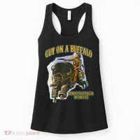 Guy On A Buffalo Punch That Cougar In The Face Women's Tank Top thumb 0