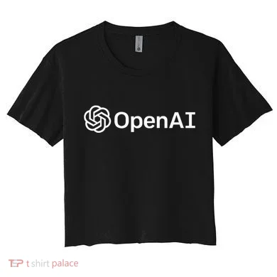 Geeky Openai Artificial Intelligence Computer Programmer Women's Crop Top Tee