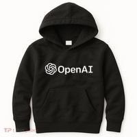 Geeky Openai Artificial Intelligence Computer Programmer Kids Hoodie thumb 0