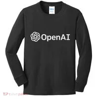 Geeky Openai Artificial Intelligence Computer Programmer Kids Long Sleeve Shirt thumb 0