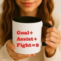 Goal Assist Fight Coffee Mug thumb 3