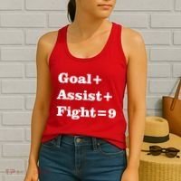 Goal Assist Fight Women's Tank Top thumb 2