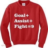 Goal Assist Fight Kids Sweatshirt thumb 0