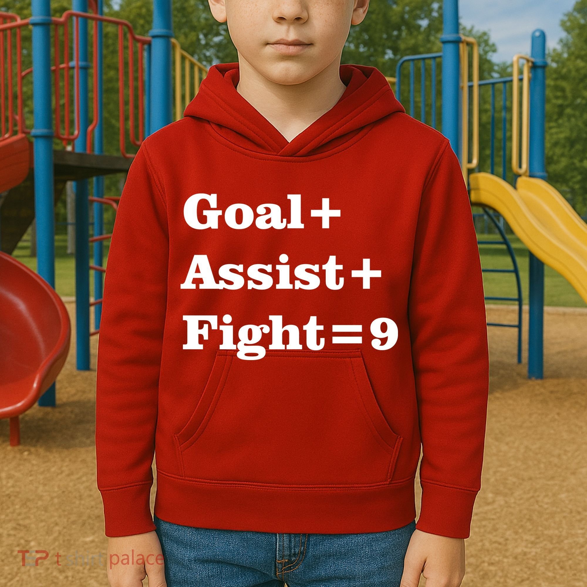 Goal Assist Fight Kids Hoodie