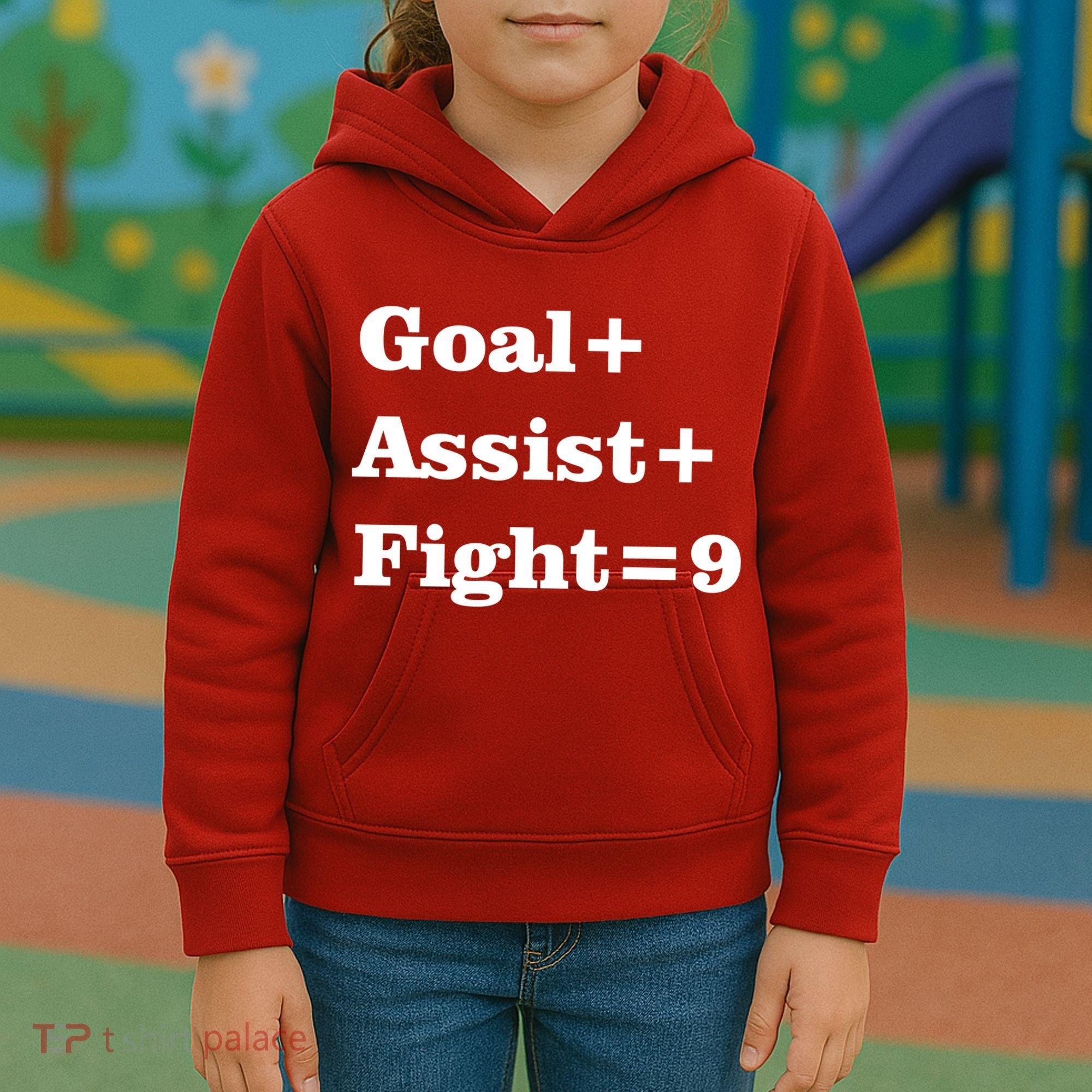 Goal Assist Fight Kids Hoodie