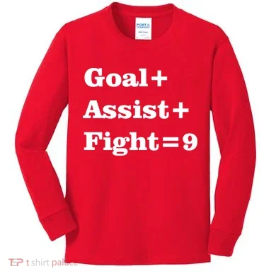 Goal Assist Fight Kids Long Sleeve Shirt