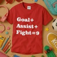 Goal Assist Fight Kids T-Shirt thumb 3
