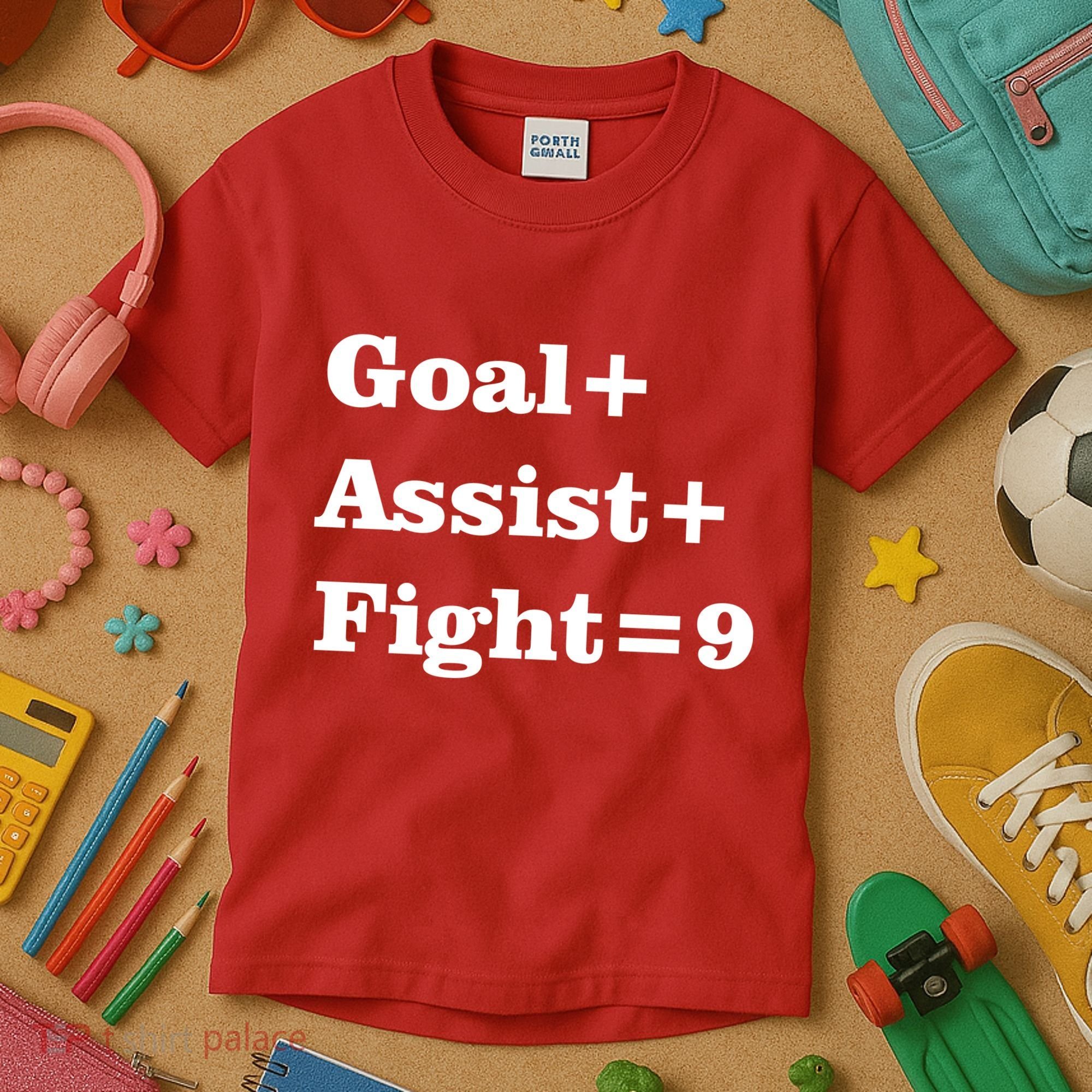 Goal Assist Fight Kids T-Shirt